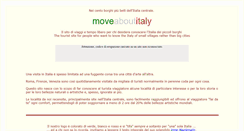 Desktop Screenshot of moveaboutitaly.com
